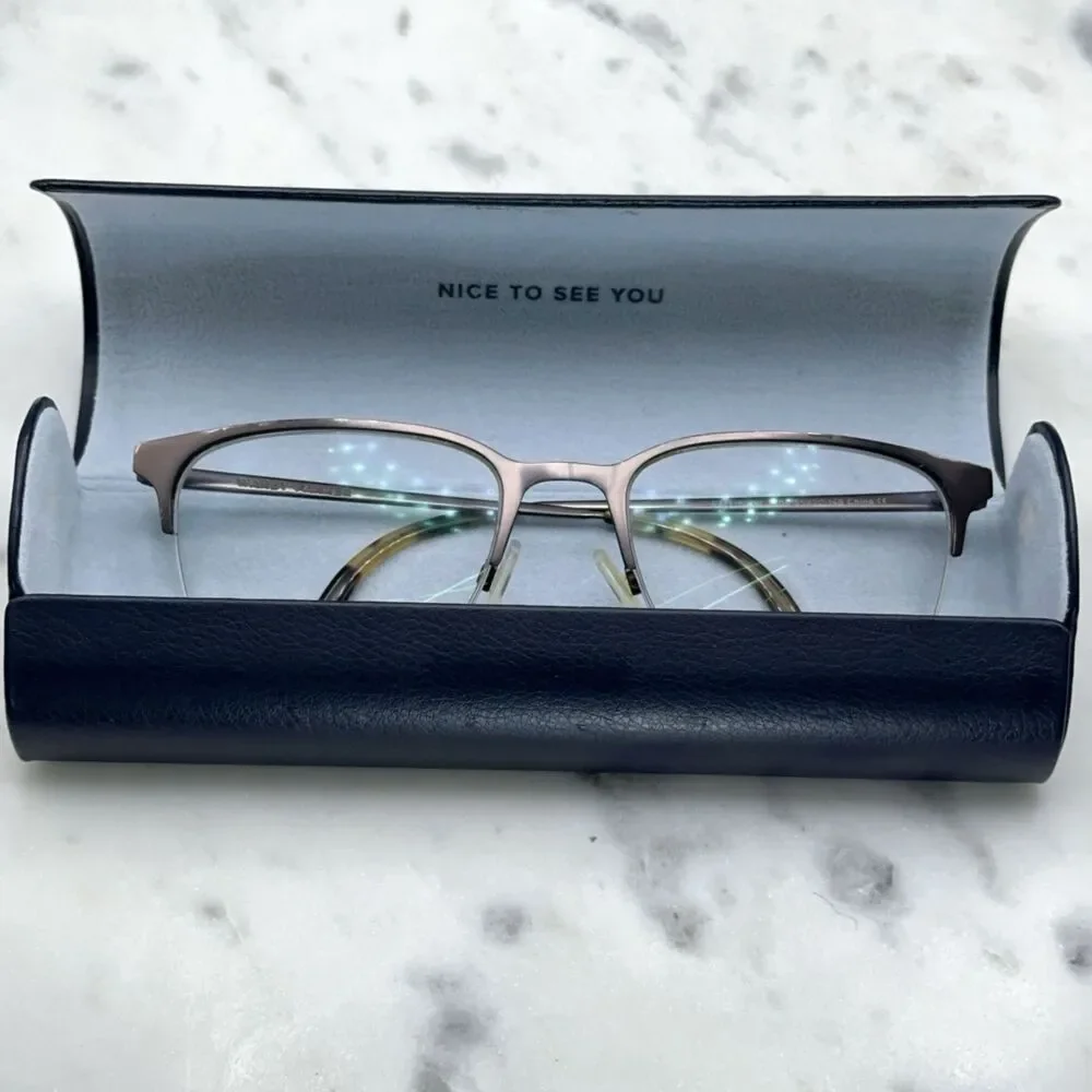 Warby Parker Wallis XW 2306 Carbon Semi-Rimless/Half-Rim Eyeglasses Frames Only